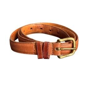 Authentic‎ Vintage Coach British Tan Leather Sz 38 Solid Brass Hardware